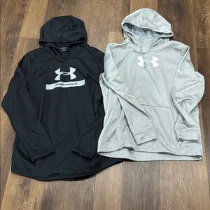 Under Armour Black and Gray Hoodies lot of 2